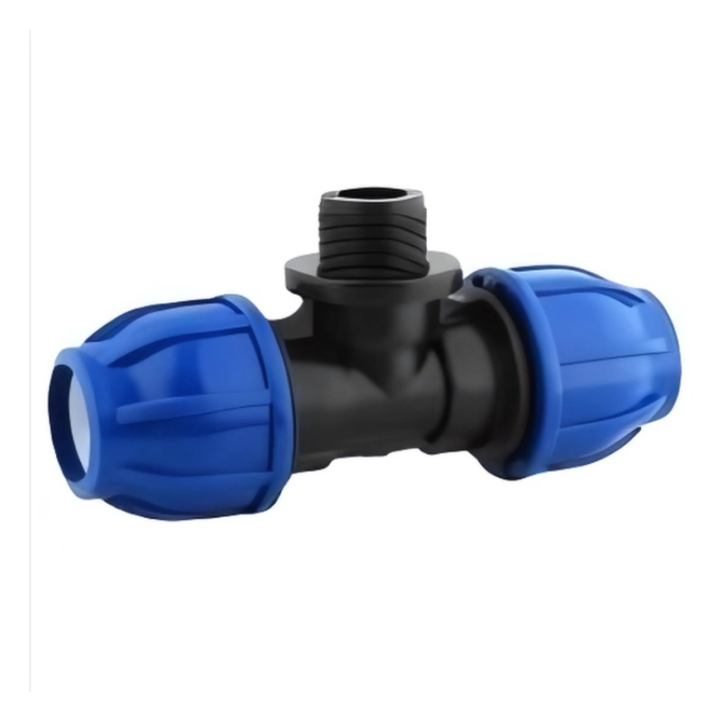 TEE MACHO DE COMPRESSAO 32MM x 3/4 PEAD