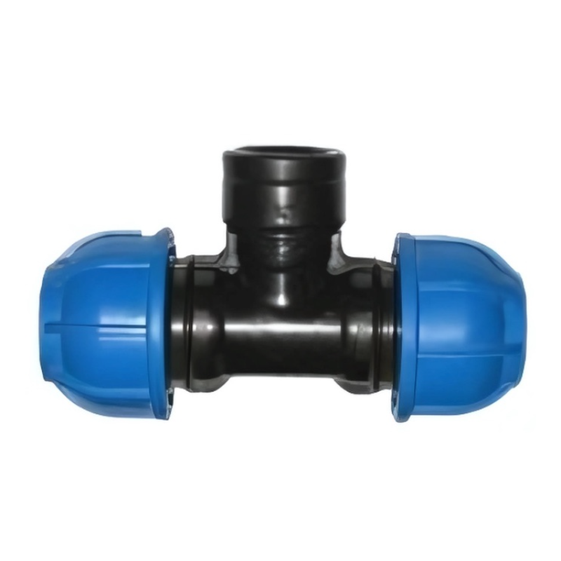 TEE FEMEA DE COMPRESSAO 20MM x 1/2 PEAD