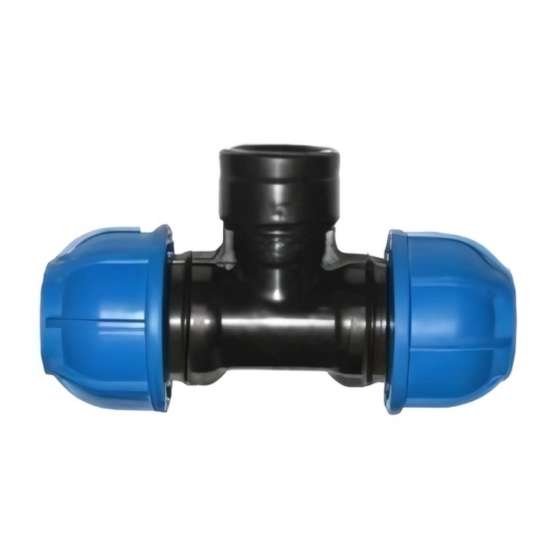TEE FEMEA DE COMPRESSAO 25MM x 3/4 PEAD