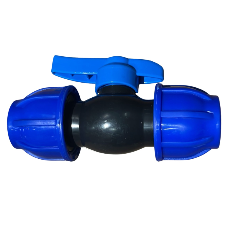 VALVULA DE ESFERA DUPLA UNIAO DE COMPRESSAO 20MM PEAD