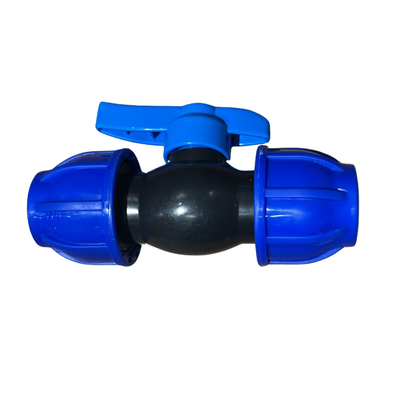 VALVULA DE ESFERA DUPLA UNIAO DE COMPRESSAO 40MM PEAD