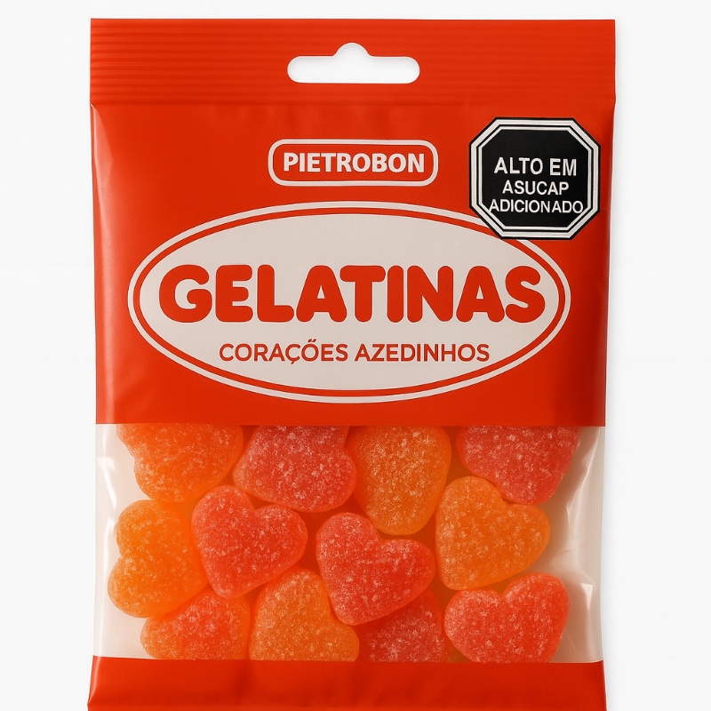 GELATINA CORACAO AZEDINHO 100G