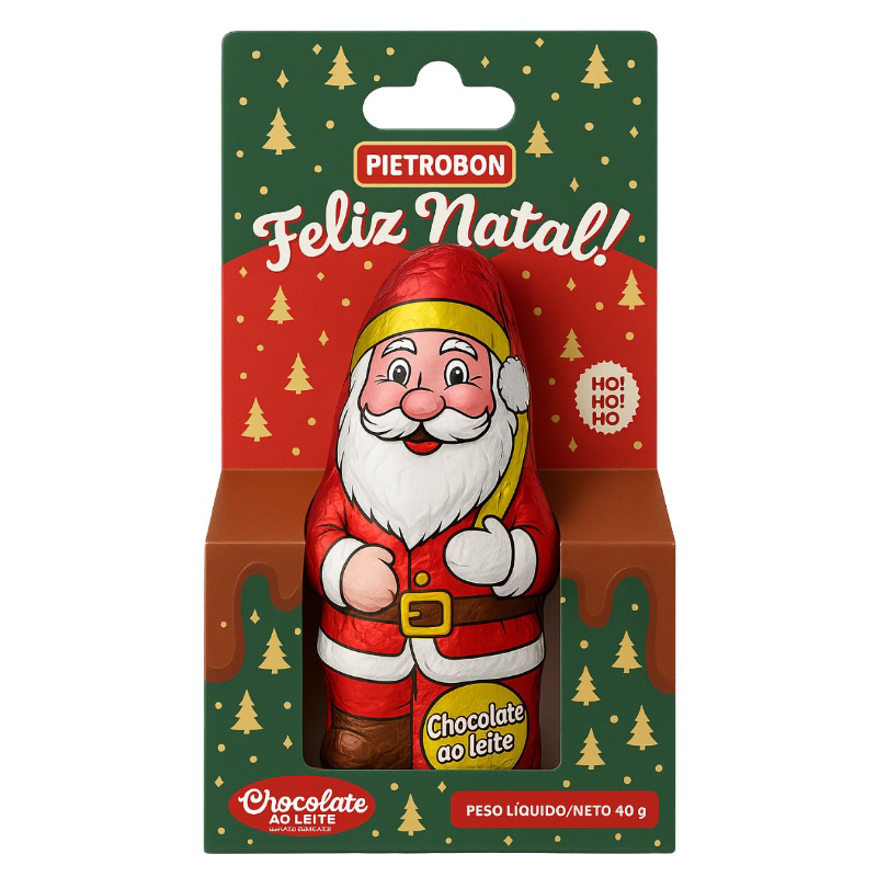 PAPAI NOEL PIETROBON 12X40G P/GANCHEIRA