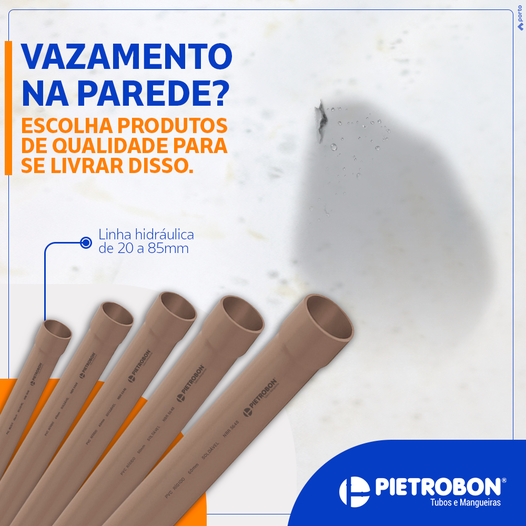Pietrobon | TUBO PVC PIETROBON HIDR.20MM C/06MTS