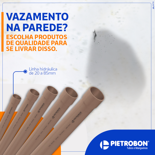 Pietrobon | TUBO PVC PIETROBON HIDR.75MM C/06MTS