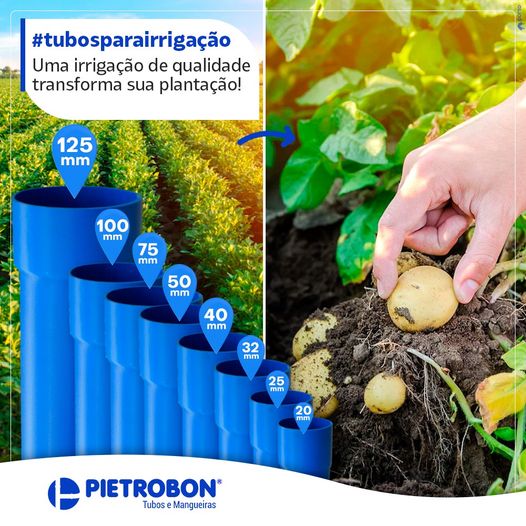 Pietrobon |  CONJUNTO TUBO PVC PIETROBON IRRIGACAO DN75 PN80 C/5