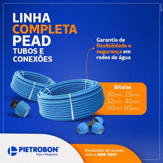 Pietrobon | TUBO PEAD IRRIG. 40MM PN 12,5 AZUL C/50MTS