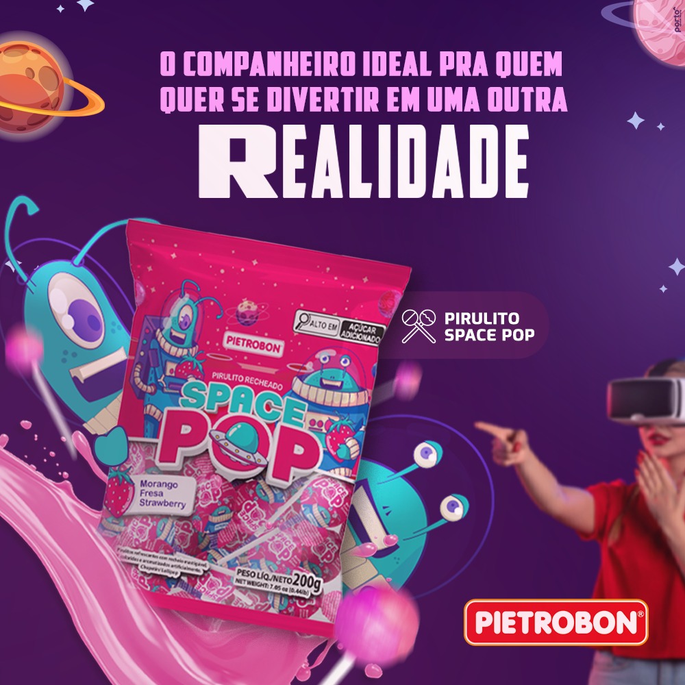 Pietrobon | PIRULITO BOLA 480G SPACE POP