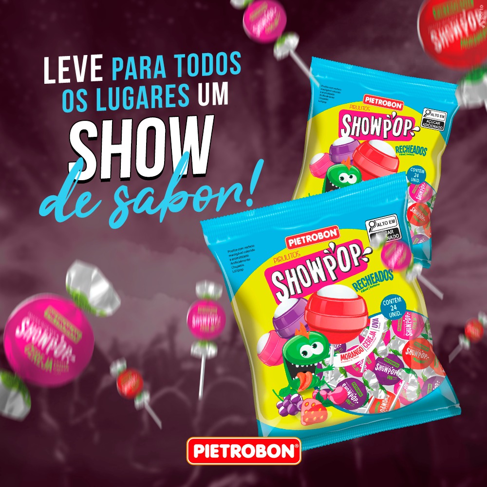 Pietrobon | PIRULITO BOLA KG SHOWPOP SORTIDO
