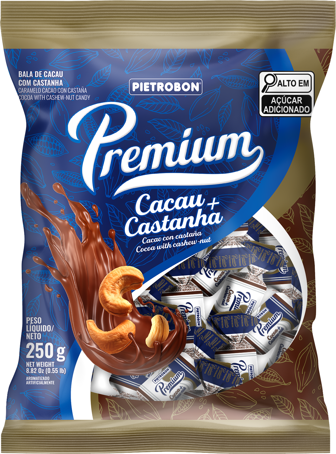 Pietrobon | CACAU 250G C/CASTANHA PREMIUM
