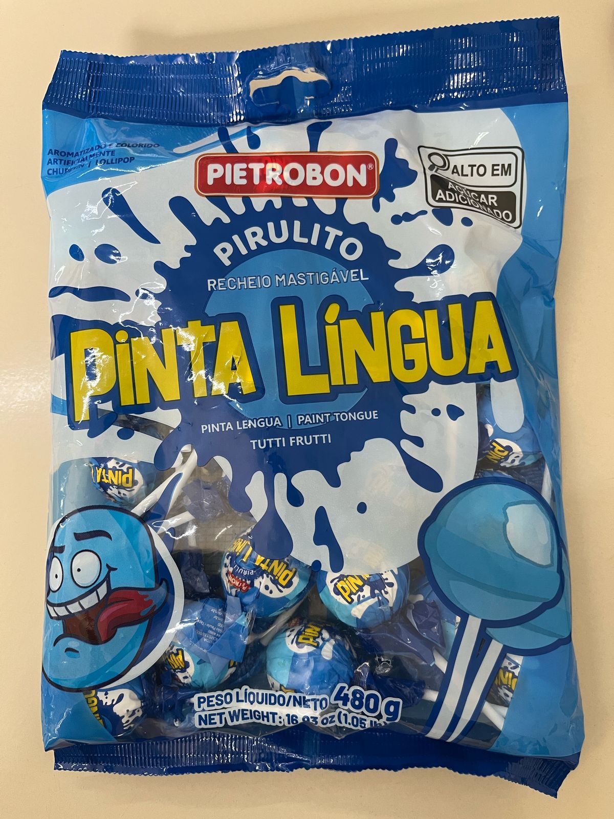 Pietrobon | PIRULITO BOLA 480G PINTA LINGUA