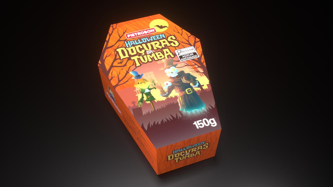 Pietrobon | CAIXAO HALLOWEEN 150G DOCURAS DA TUMBA