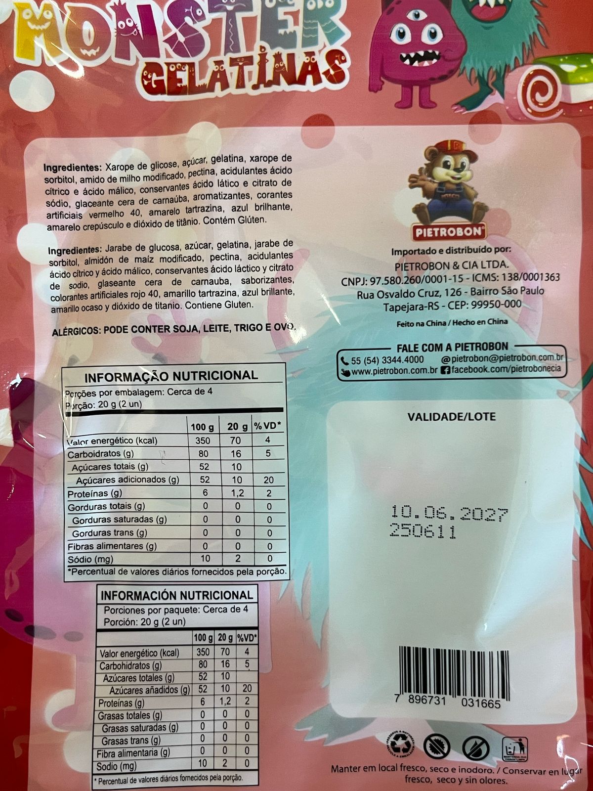 Pietrobon | GELATINA MONSTER 72G