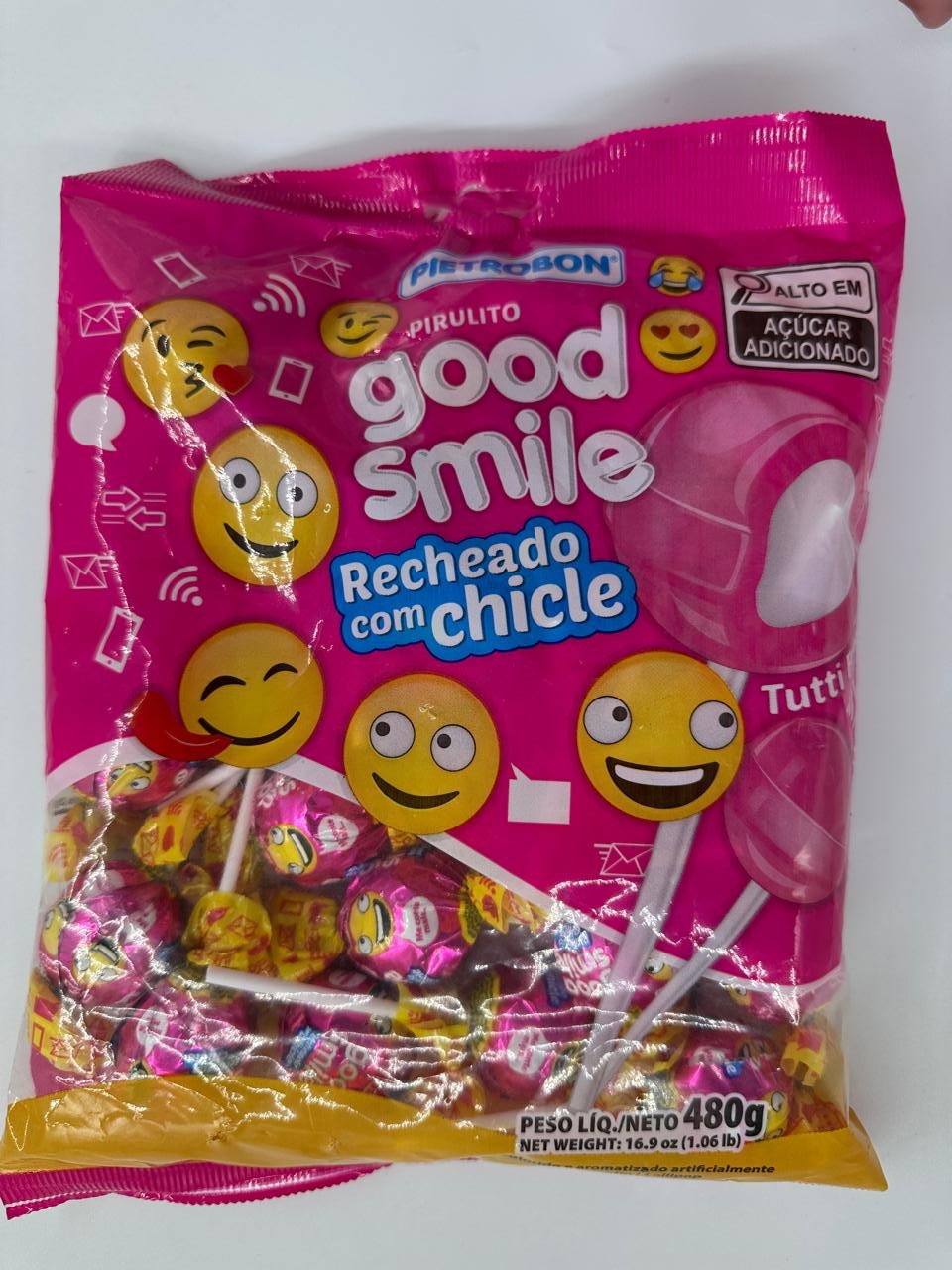 Pietrobon | PIRULITO BOLA 480G GOOD SMILE TUTTI FRUTTI