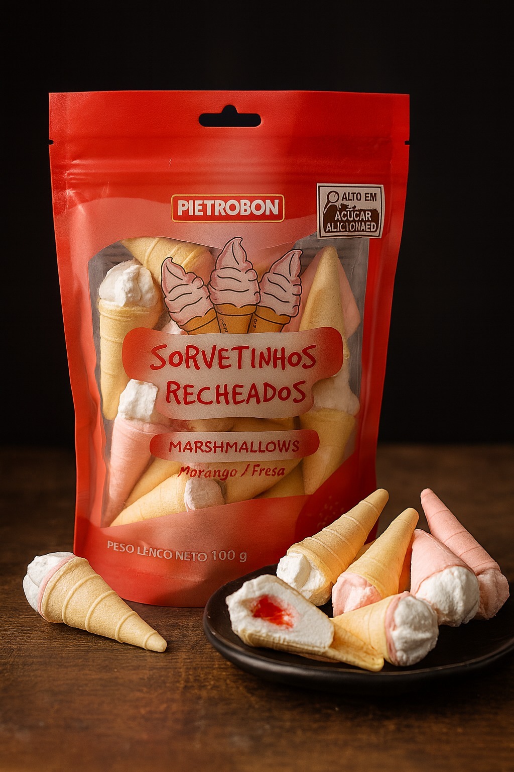 Pietrobon | MARSHMALLOW SORVETINHO RECHEADO 100G