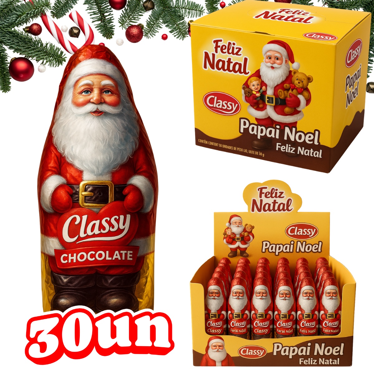 Pietrobon | PAPAI NOEL CLASSY 30X30G Nº 08 