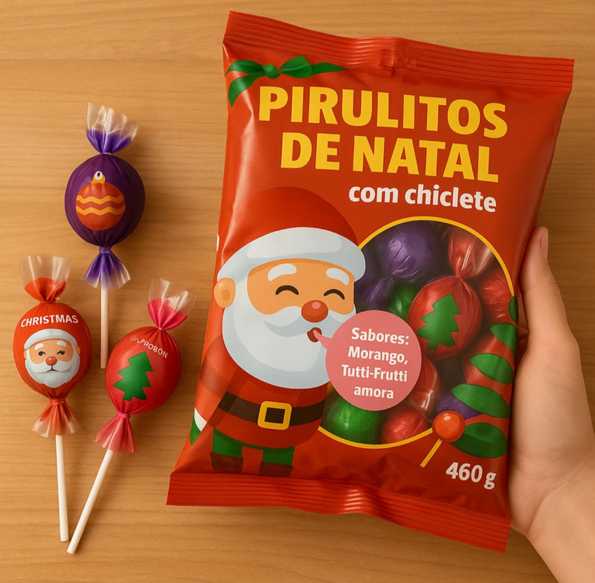 Pietrobon | PIRULITO BOLA 460G CHRISTMAS