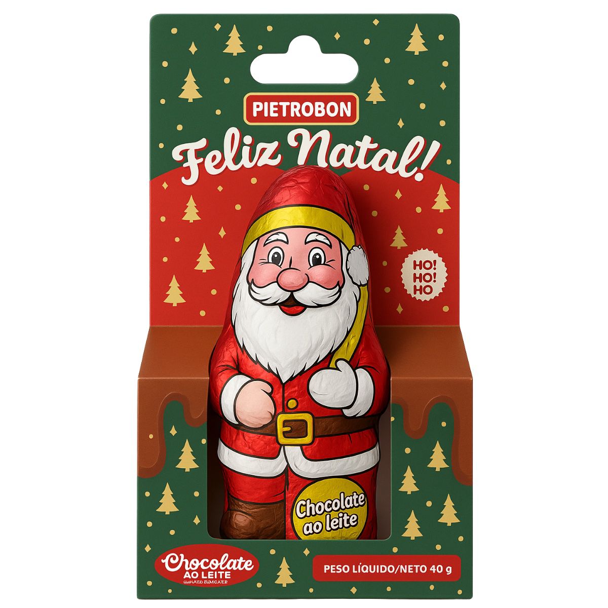 Pietrobon | PAPAI NOEL PIETROBON 12X40G P/GANCHEIRA