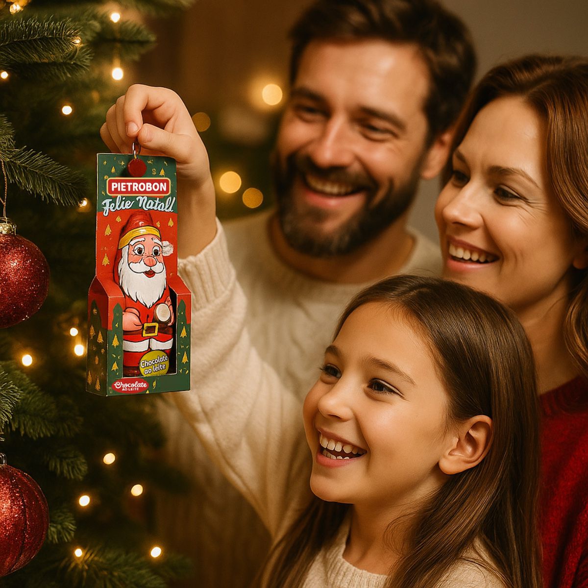 Pietrobon | PAPAI NOEL PIETROBON 12X40G P/GANCHEIRA