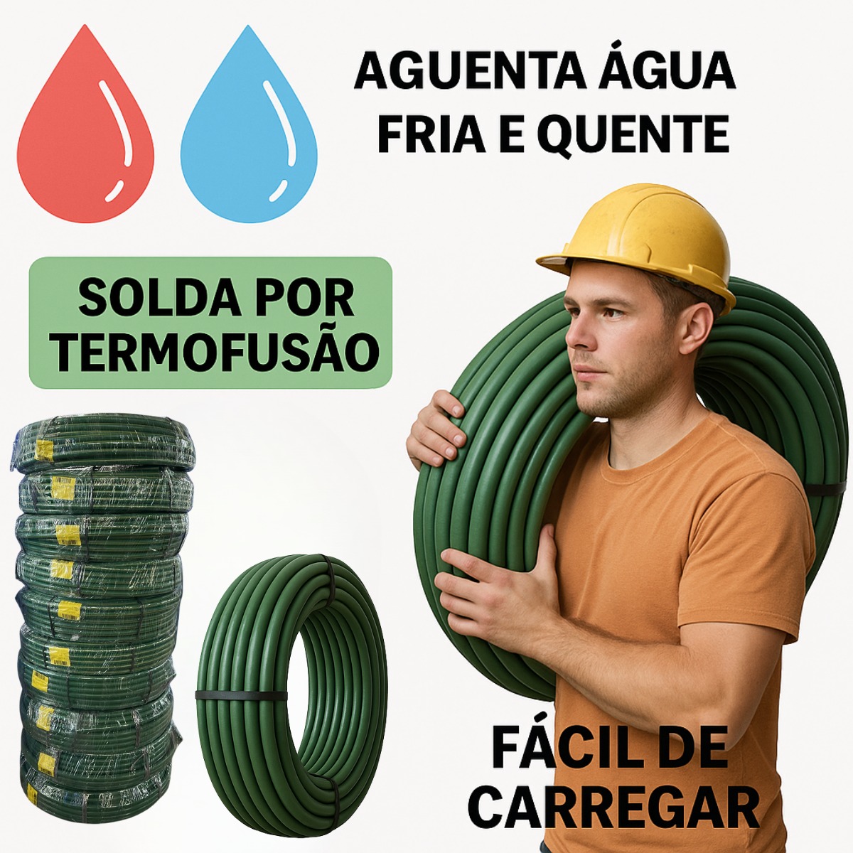 Pietrobon | TUBO PPR PIETROBON 32MM PN20 ROLO C/25MTS