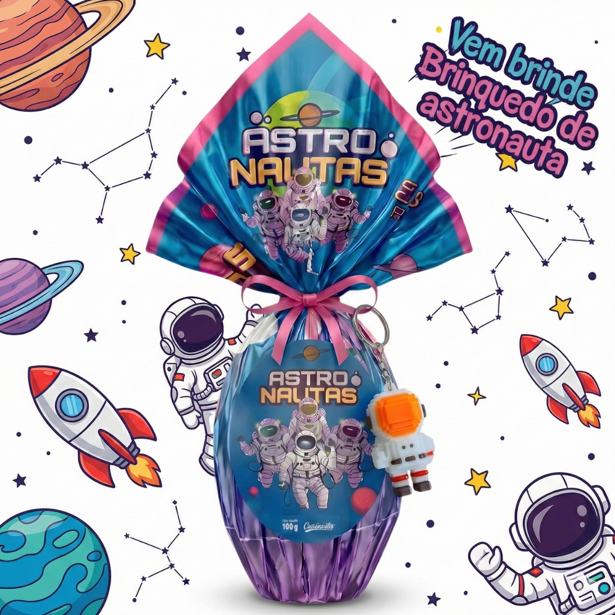 Pietrobon | OVO CONTENTTO 160G ASTRONAUTA C/BRINDE Nº80