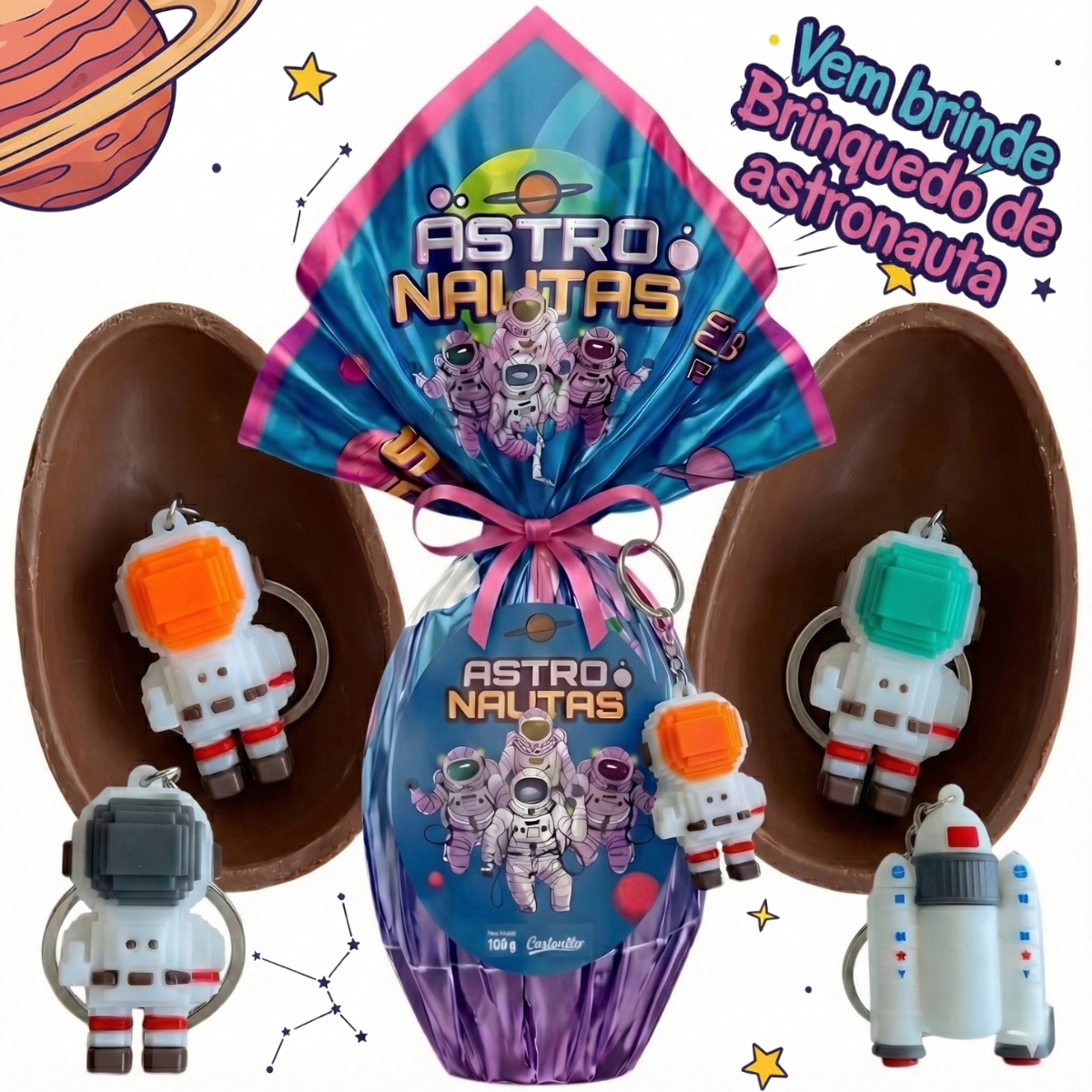 Pietrobon | OVO CONTENTTO 160G ASTRONAUTA C/BRINDE Nº80