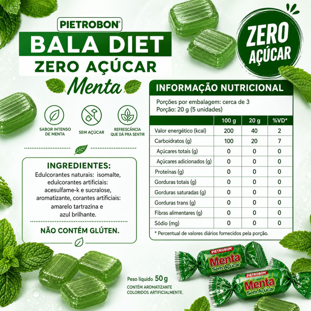 Pietrobon | BALA 50G MENTA - DIET