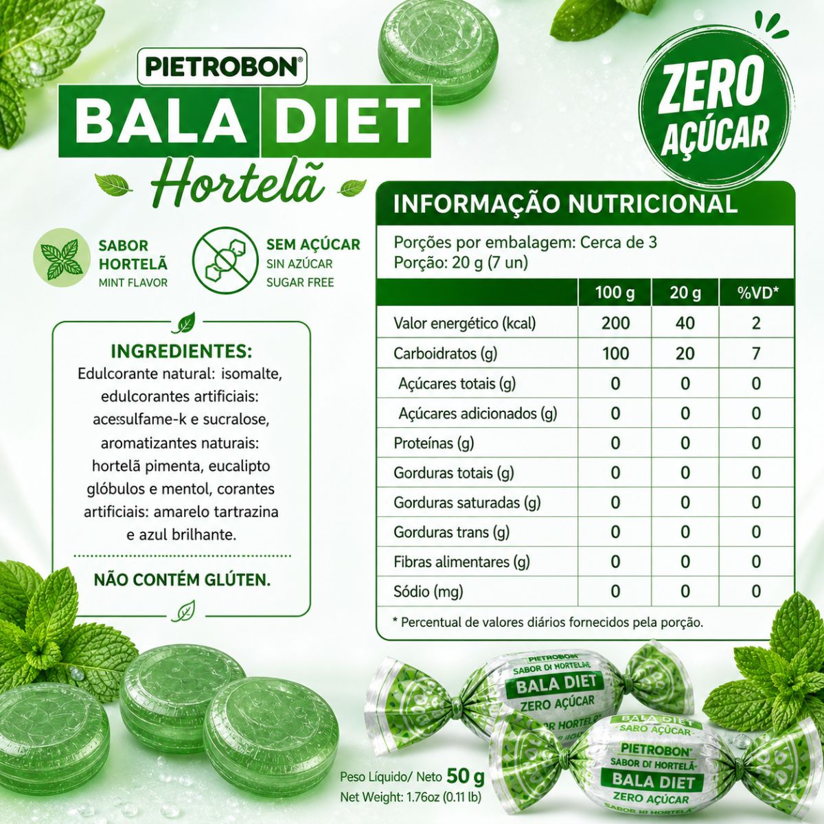 Pietrobon | BALA 50G SUPER FRESH DIET - HORTELA