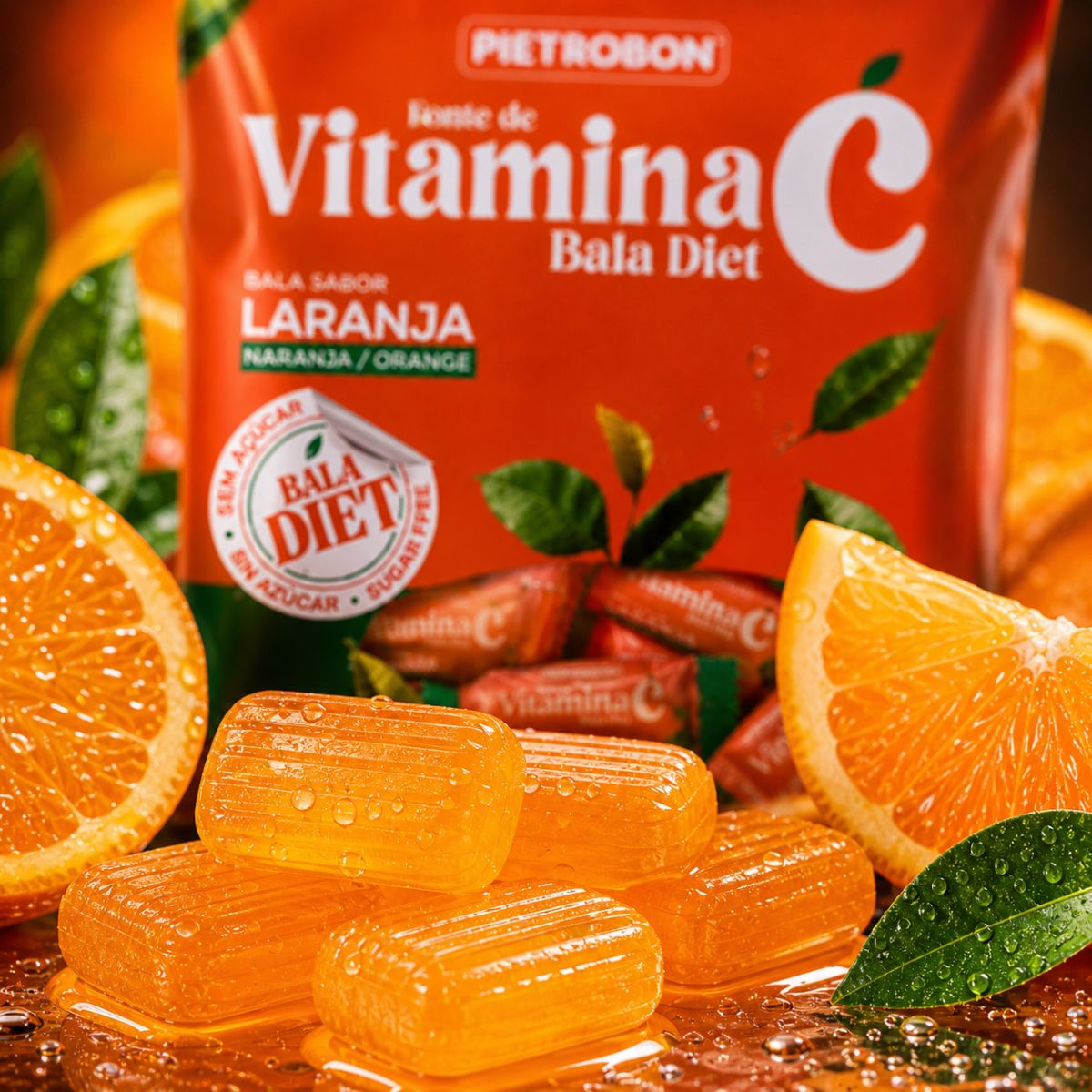Pietrobon | BALA 50G VITAMINA C DIET - LARANJA