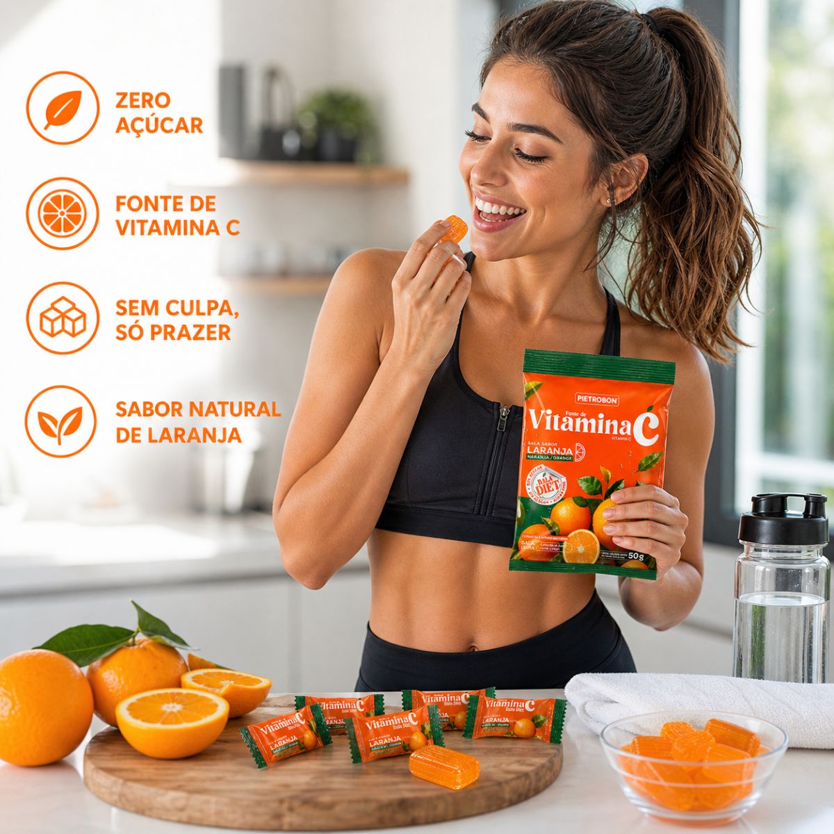 Pietrobon | BALA 50G VITAMINA C DIET - LARANJA