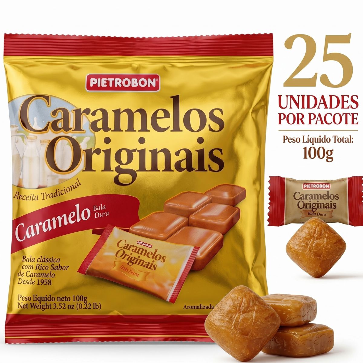 Pietrobon | BALA 100G CARAMELO ORIGINAL