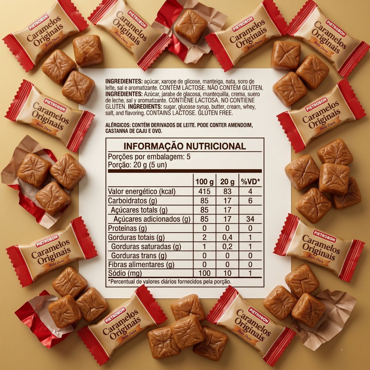 Pietrobon | BALA 100G CARAMELO ORIGINAL