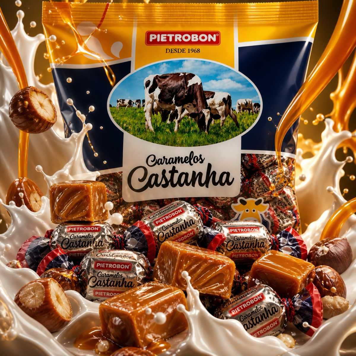Pietrobon | BALA 480G CARAMELO CASTANHA