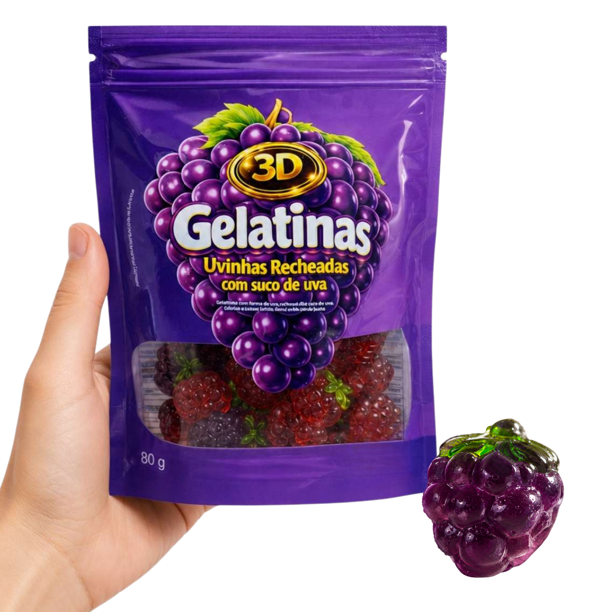 Pietrobon | GELATINA 3D UVA RECHEADA 80G