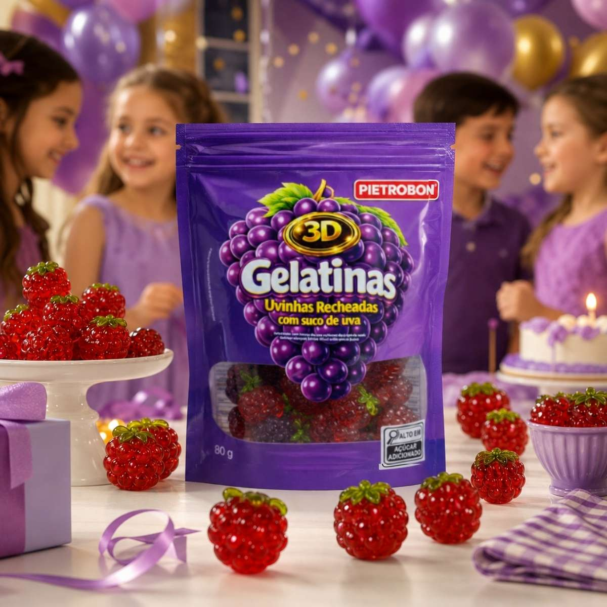 Pietrobon | GELATINA 3D UVA RECHEADA 80G