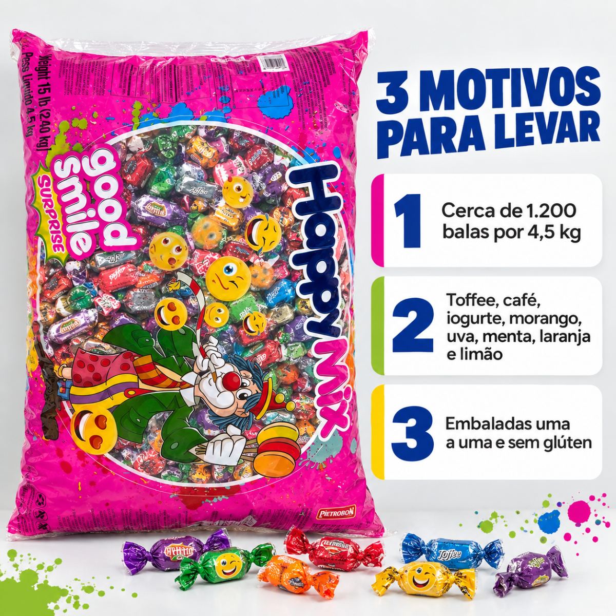 Pietrobon | BALA HAPPY MIX SORTIDA  2,26KG
