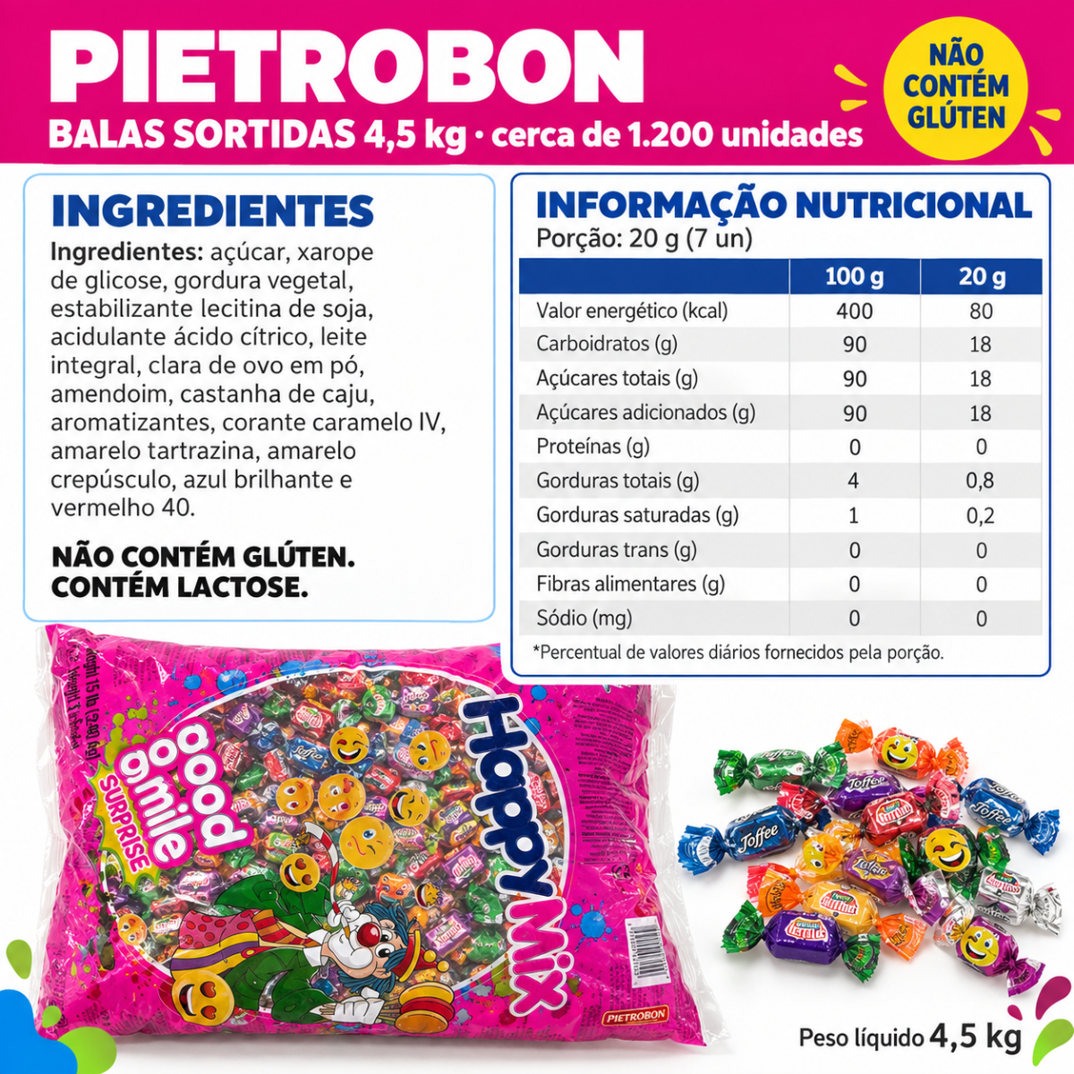 Pietrobon | BALA HAPPY MIX SORTIDA  2,26KG