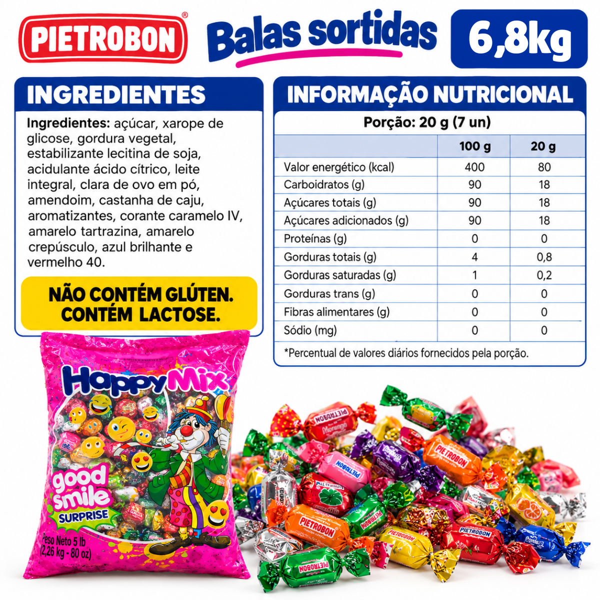 Pietrobon | BALA HAPPY MIX SORTIDA  6,810KG