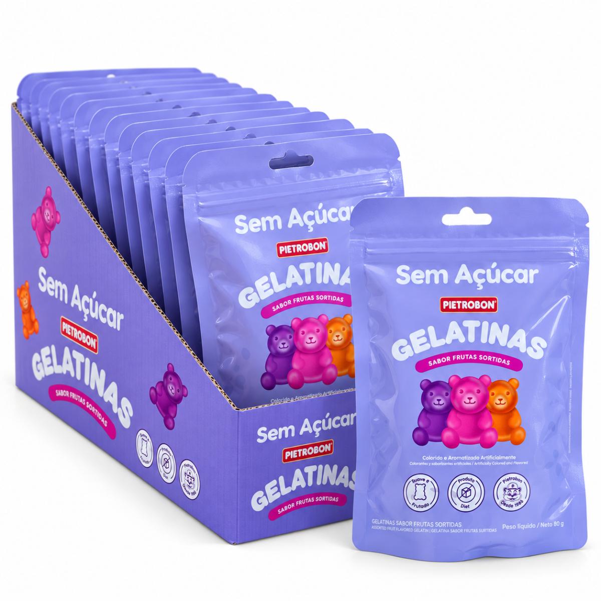 Pietrobon | GELATINA ZERO ACUCAR URSOS SORTIDA 80G